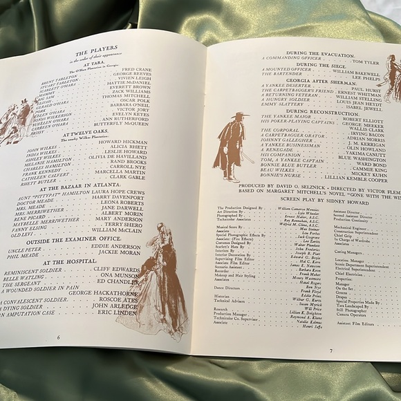 Gone With the  Wind Movie Pamphlet Vintage reproduction 1999. - Picture 5 of 12